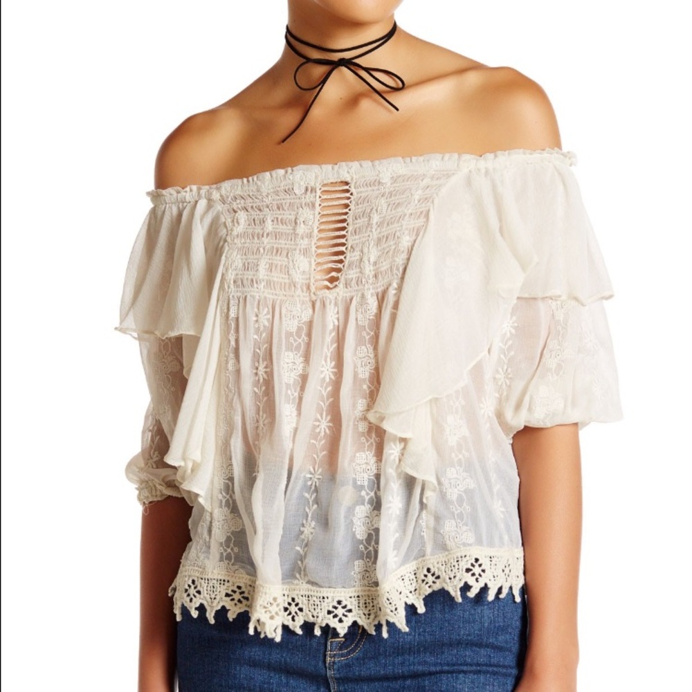 NWOT Free People Spirit in the Sky top